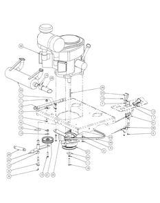 Kawasaki Engine Assembly Diagram and Parts List for M72-KW 53AI8CTZ750-37HP-OHV Cub Cadet Lawn Tractor